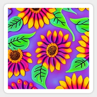 Groovy Sunflowers Sticker